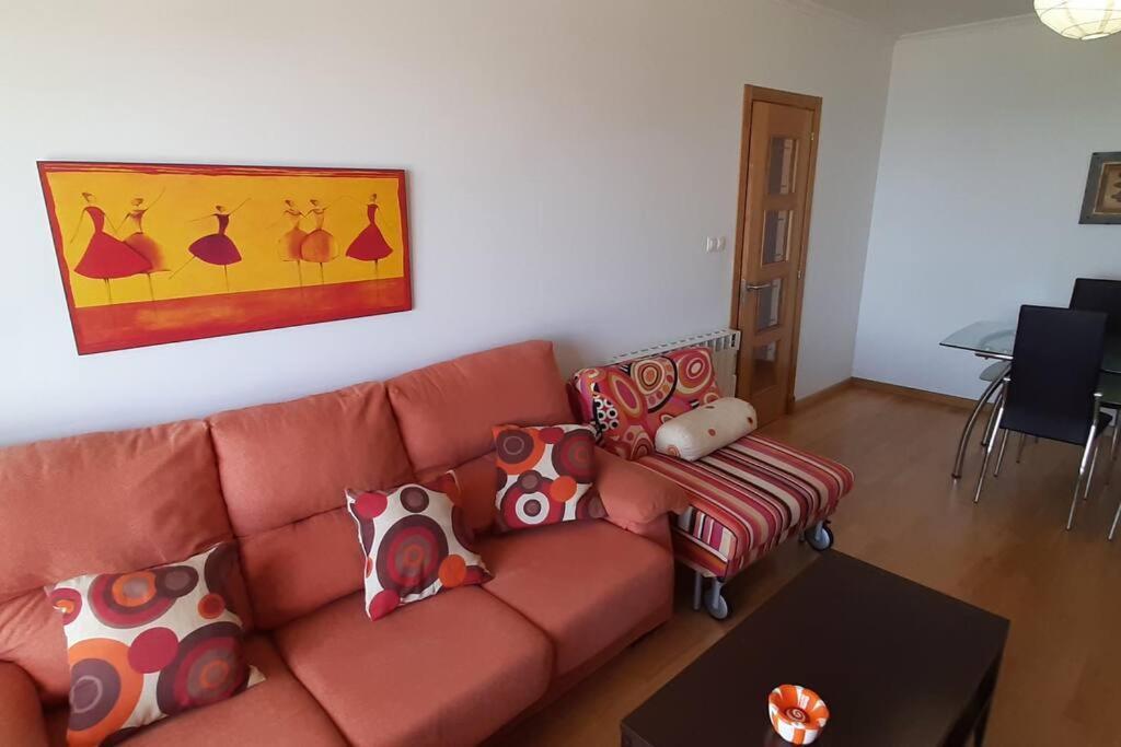 Ferienwohnung Apartamento 1ª Linea Con Vistas A La Playa San Cibrao Exterior foto